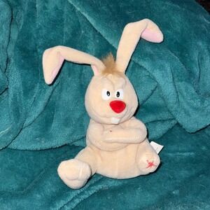 Vintage 1998 Meanies Series 2 Lucky the Rabbit Plush Bean Bag Toy With Tags